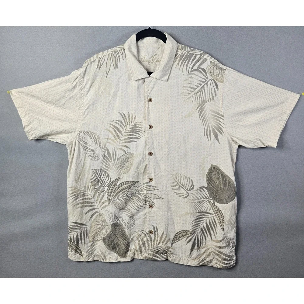 Tommy Bahama Mens Hawaiian Silk Camp Shirt Ex Large Island Tropical Resort‎ Wear - Picture 3 of 8